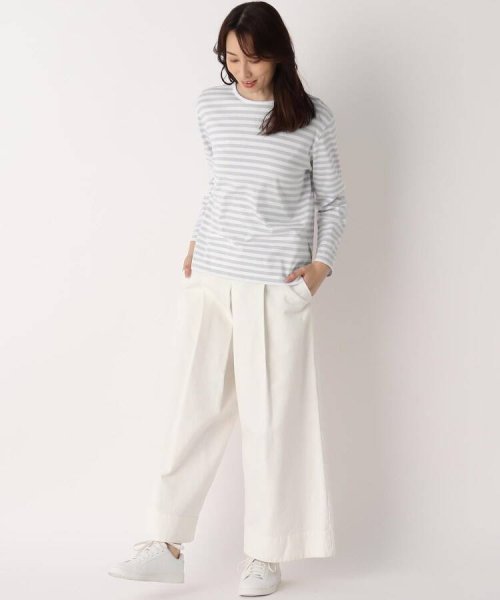  LAURA ASHLEY(ローラアシュレイ)/さき染め　ボーダー長袖Tシャツ/img08