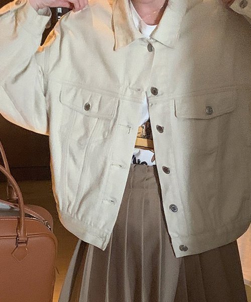 ARGO TOKYO(アルゴトウキョウ)/Color Cotton Twill Jacket 21075 カラーコットンツイルジャケット　コットンジャケット　デニムジャケット　ライトアウター　春アウター/img02