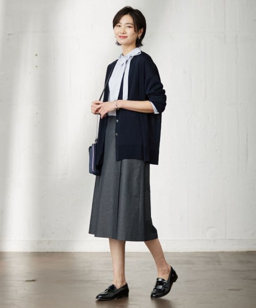 J.PRESS LADIES（LARGE SIZE）(J．プレス　レディス（大きいサイズ）)/【洗える・吸水速乾・接触冷感】リネンツイル スカート/img08