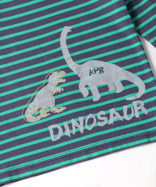 KP BOY(ケーピーボーイ)/KPBOY(ケーピーボーイ)恐竜柄　半袖Tシャツとボーダー長袖Tシャツ２枚セット(80～90)/img05
