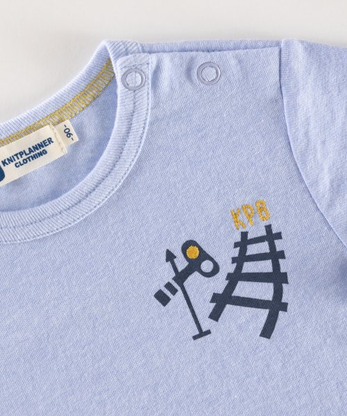 KP BOY(ケーピーボーイ)/KPBOY(ケーピーボーイ)電車プリントのカラー杢天竺半袖Tシャツ(80～90)/img07