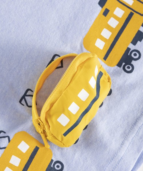 KP BOY(ケーピーボーイ)/KPBOY(ケーピーボーイ)電車プリントのカラー杢天竺半袖Tシャツ(80～90)/img09