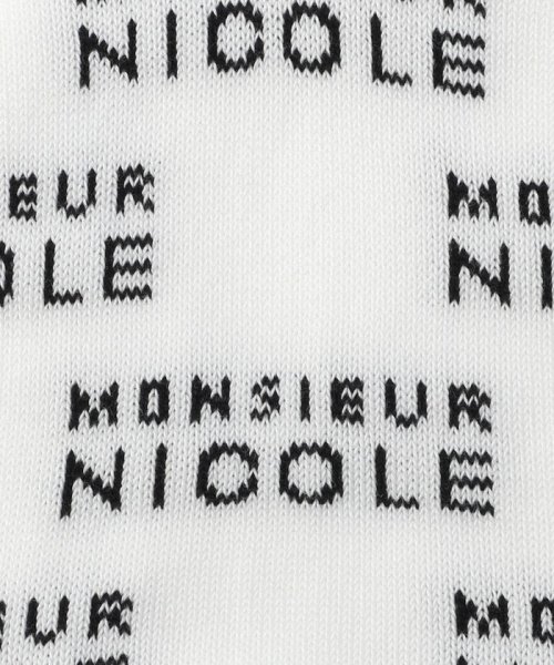 MONSIEUR NICOLE(ムッシュニコル)/ロゴ アンクルソックス/img02