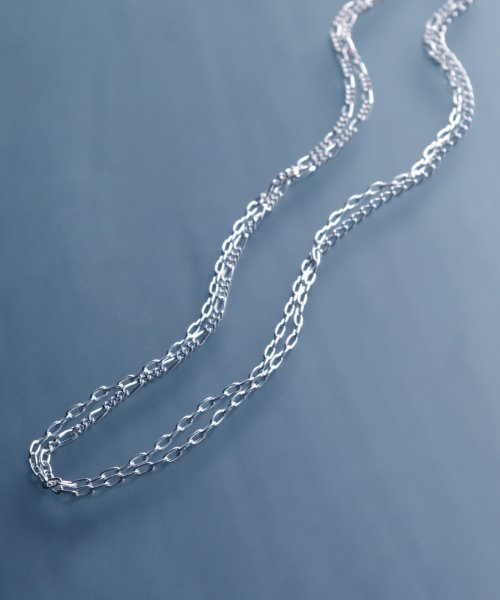 MAISON mou(メゾンムー)/【YArKA/ヤーカ】silver925 mix chain 2way necklace [LBN5]/ミックスチェーンロング2ウェイネックレス シルバー925/img02