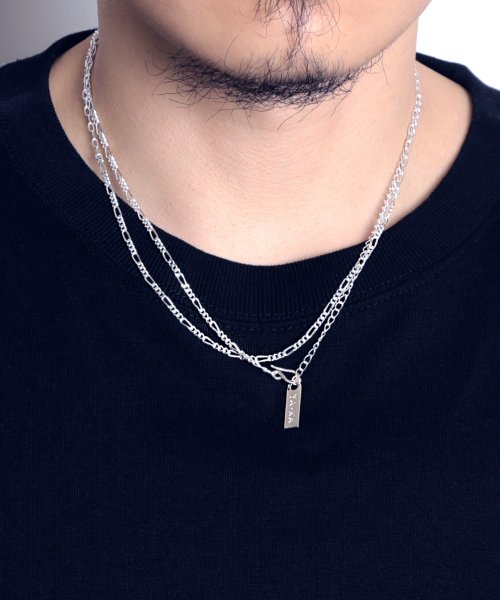 MAISON mou(メゾンムー)/【YArKA/ヤーカ】silver925 mix chain 2way necklace [LBN5]/ミックスチェーンロング2ウェイネックレス シルバー925/img09