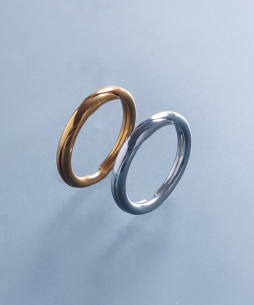 MAISON mou(メゾンムー)/【YArKA/ヤーカ】】[kasane series] twist fit ring [ptsp] /重ねリング silver925 /img01