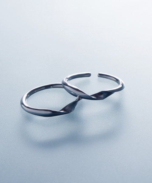 MAISON mou(メゾンムー)/【YArKA/ヤーカ】】[kasane series] twist fit ring [ptsp] /重ねリング silver925 /img04