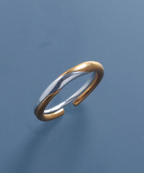 MAISON mou(メゾンムー)/【YArKA/ヤーカ】】[kasane series] twist fit ring [ptsp] /重ねリング silver925 /img08