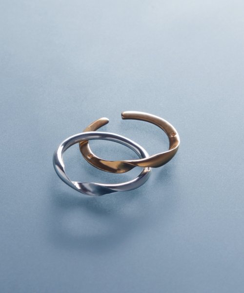 MAISON mou(メゾンムー)/【YArKA/ヤーカ】】[kasane series] twist fit ring [ptsp] /重ねリング silver925 /img09
