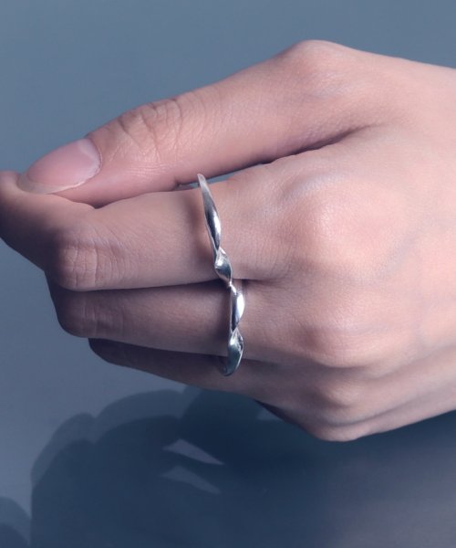 MAISON mou(メゾンムー)/【YArKA/ヤーカ】】[kasane series] twist fit ring [ptsp] /重ねリング silver925 /img13