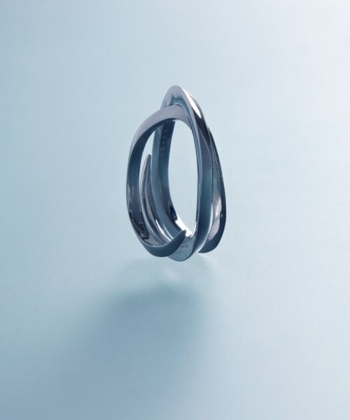 MAISON mou(メゾンムー)/【YArKA/ヤーカ】】triangle irregular twist ring [ont] /トライアングル 不規則 捻りリング silver925 /img09