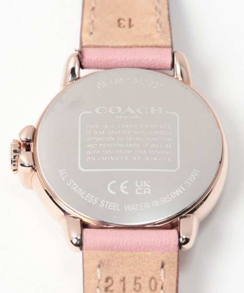 COACH(コーチ)/【COACH】コーチ 腕時計レディース COACH 14503615 ARDEN　アーデン 28MM　クォーツ　ホワイト　ピンク革ベルト/img04