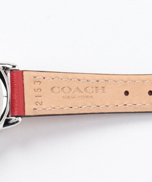COACH(コーチ)/【COACH】コーチ 腕時計レディース COACH 14503618 ARDEN　アーデン 28MM　クォーツ　ホワイト　レッド革ベルト/img04