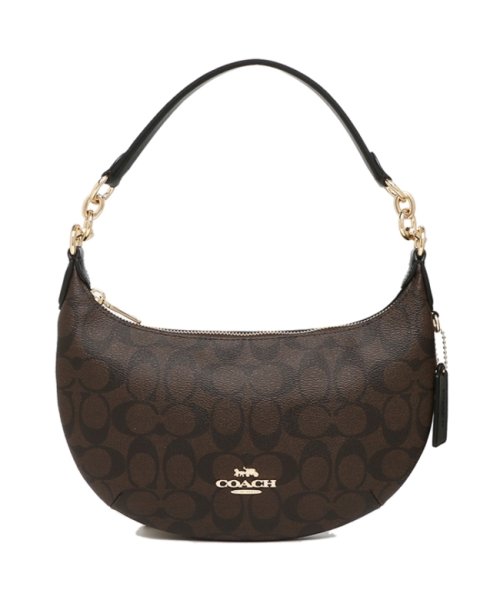 COACH(コーチ)/コーチ アウトレット ショルダーバッグ シグネチャー ブラウン ブラック レディース COACH CE620 IMAA8/img05