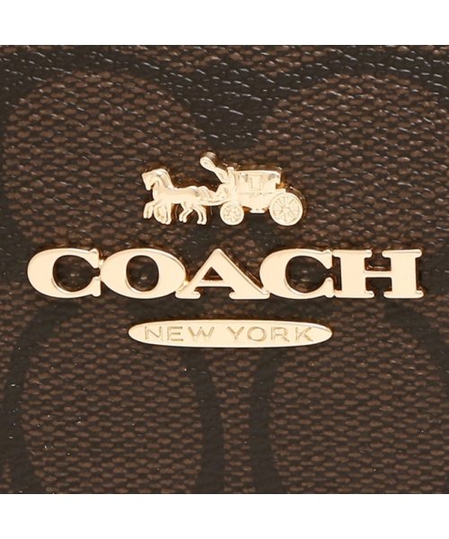 COACH(コーチ)/コーチ アウトレット ショルダーバッグ シグネチャー ブラウン ブラック レディース COACH CE620 IMAA8/img08