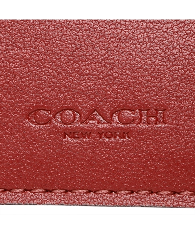 コーチ三つ折り財布 | 赤丸 | COACH New York | ミニ財布