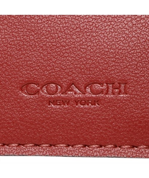 COACH(コーチ)/コーチ アウトレット 三つ折り財布 シグネチャー ミニ財布 ブラウン レッド レディース COACH CE930 IMRVQ/img08