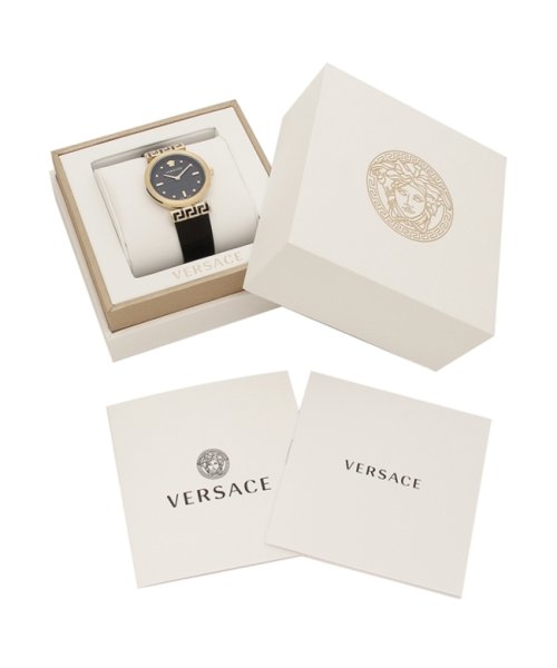 VERSACE(ヴェルサーチェ)/ヴェルサーチ 時計 レディース ミーアンダー 34mm クォーツ ブラック ブラック VERSACE VELW01122 レザー/img08