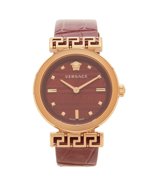 ヴェルサーチ 時計 レディース ミーアンダー 34mm クォーツ レッド レッド VERSACE VELW01222 レザー レッド VERSACE ヴェルサーチ 時計 レディース ミーアンダー 34mm クォーツ VELW01222