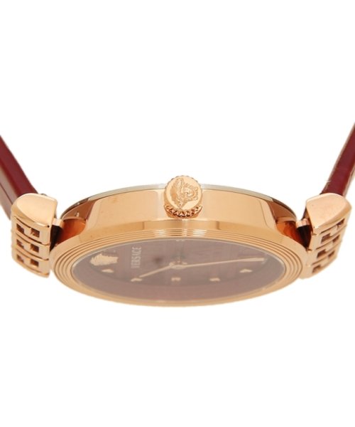 ヴェルサーチ 時計 レディース ミーアンダー 34mm クォーツ レッド レッド VERSACE VELW01222 レザー レッド VERSACE ヴェルサーチ 時計 レディース ミーアンダー 34mm クォーツ VELW01222