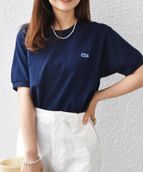 SHIPS any MEN(シップス　エニィ　メン)/【SHIPS any別注】LACOSTE: ワンポイント ロゴ ピケ クルーネック Tシャツ 24SS◇/img16