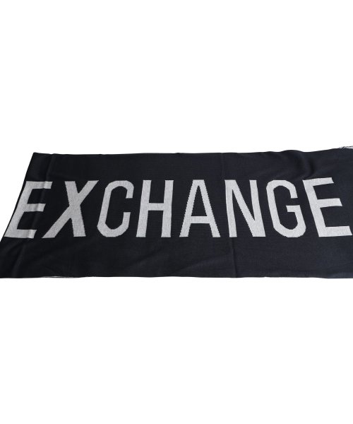 ARMANI EXCHANGE(アルマーニエクスチェンジ)/アルマーニエクスチェンジ ARMANI EXCHANGE マフラー ストール メンズ レディース ビッグロゴ MUFFLER STOLE ネイビー 6GZ42Q/img05