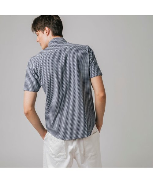 LACOSTE Mens(ラコステ　メンズ)/クールマックスブレンドジャガード半袖チェックシャツ/img01