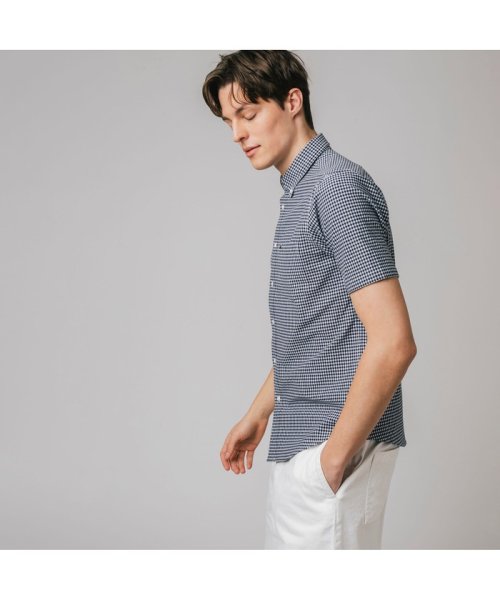 LACOSTE Mens(ラコステ　メンズ)/クールマックスブレンドジャガード半袖チェックシャツ/img03