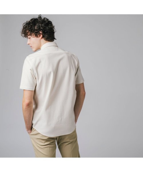 LACOSTE Mens(ラコステ　メンズ)/クールマックスブレンドジャガード半袖チェックシャツ/img05