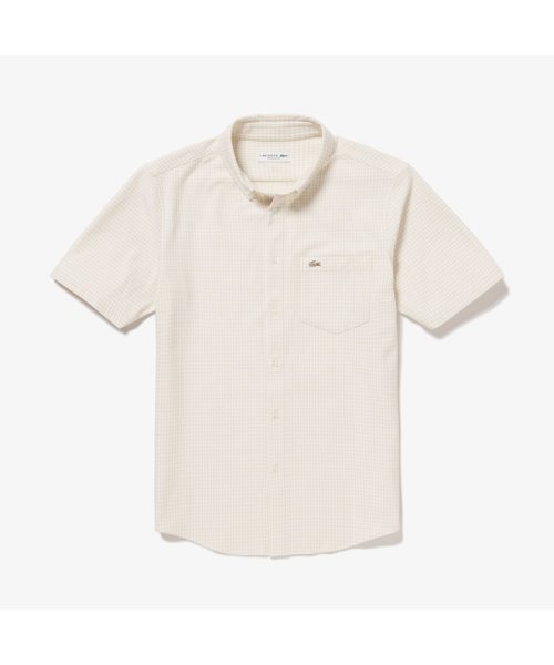 LACOSTE Mens(ラコステ　メンズ)/クールマックスブレンドジャガード半袖チェックシャツ/img09