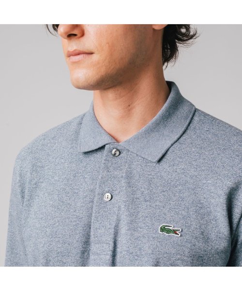 LACOSTE Mens(ラコステ　メンズ)/長袖 リブ カラ－ポロシャツ L1313 （杢・長袖)/img04