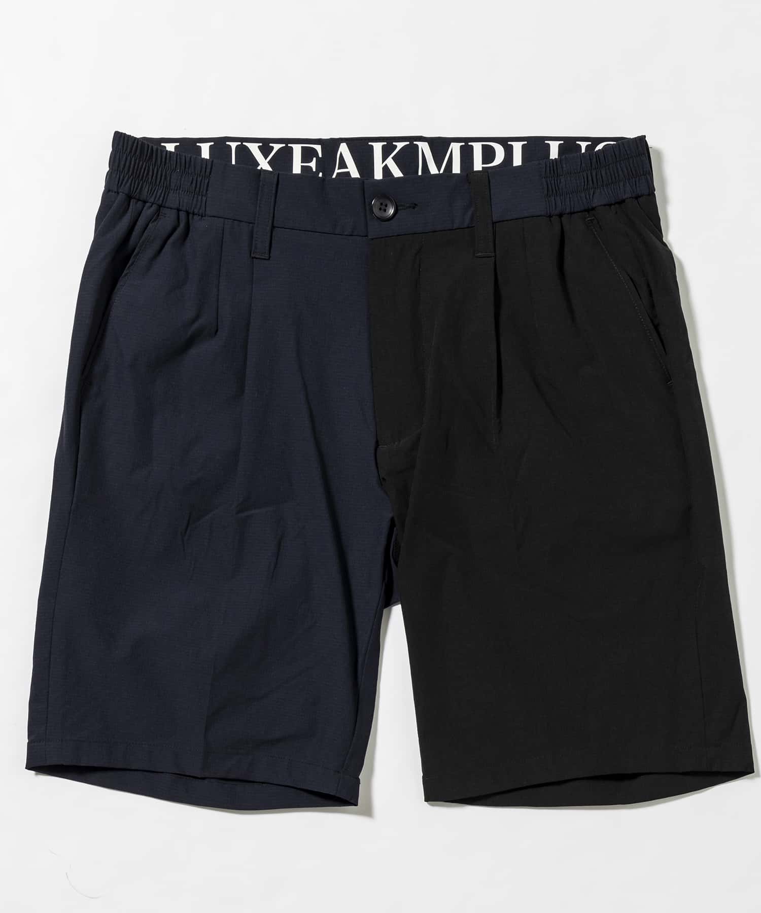 LUXEAKMPLUS(リュクスエイケイエムプラス)バイカラーハーフパンツ