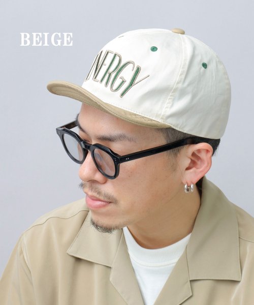 Besiquenti(ベーシックエンチ)/カレッジロゴ 刺繍 バイカラー ショートバイザー アンパイアキャップ ボールキャップ 帽子 メンズ カジュアル シンプル/img12