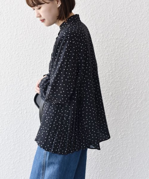 SHIPS WOMEN(シップス　ウィメン)/〈手洗い可能〉ストレッチ ジョーゼット プリーツ ブラウス 24SS ◇/img29