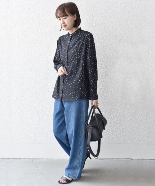 SHIPS WOMEN(シップス　ウィメン)/〈手洗い可能〉ストレッチ ジョーゼット プリーツ ブラウス 24SS ◇/img32