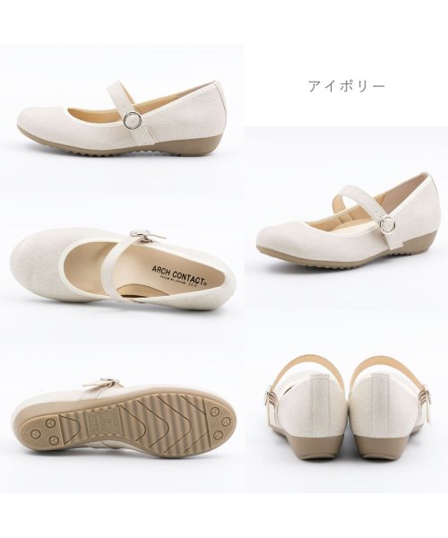 FOOT PLACE(フットプレイス)/アーチコンタクト ARCH CONTACT レディース フラットシューズ パンプス ストラップ 通勤 仕事 39075/img05