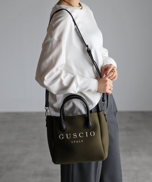 GUSCIO(グッシオ)/【グッシオベーシック】 ネオプレーン素材２WAYトートバッグ　雑誌CLASSY.掲載/img08