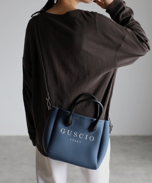 GUSCIO(グッシオ)/【グッシオベーシック】 ネオプレーン素材２WAYトートバッグ　雑誌CLASSY.掲載/img12