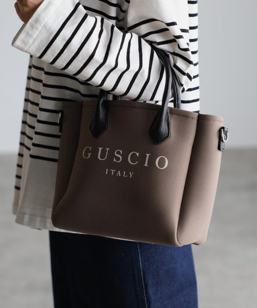 GUSCIO(グッシオ)/【グッシオベーシック】 ネオプレーン素材２WAYトートバッグ　雑誌CLASSY.掲載/img18