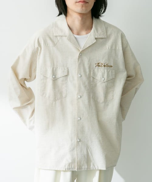 URBAN RESEARCH Sonny Label(アーバンリサーチサニーレーベル)/『別注』ELY×Sonny Label　開襟シャンブレーシャツ/img09