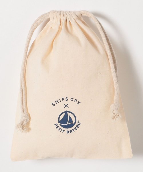 SHIPS any WOMEN(シップス　エニィ　ウィメン)/【SHIPS any別注】PETIT BATEAU:〈洗濯機可能〉ロゴ プリント ボーダー 半袖 Tシャツ 23SS/img10