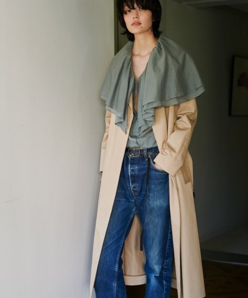 フィンクスツイル　ガウントレンチコート 