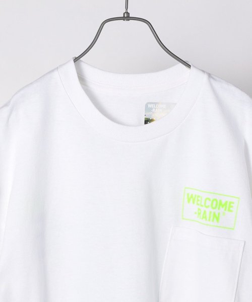 SHIPS any MEN(シップス　エニィ　メン)/【SHIPS any別注】Welcome－rain: NEON RAINDROPS Tシャツ/img13