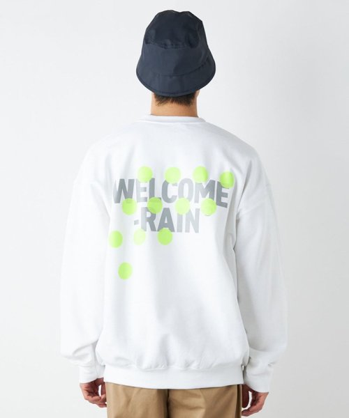 SHIPS any MEN(シップス　エニィ　メン)/【SHIPS any別注】Welcome－rain: NEON RAINDROPS プリント スウェット/img07