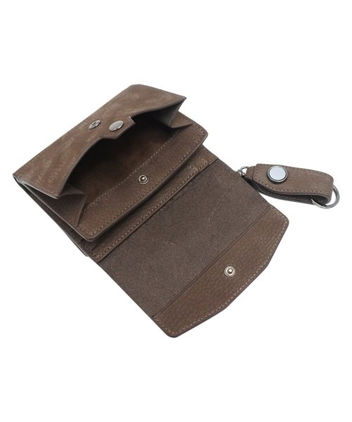 CIE シー 財布 二つ折り 小銭入れ コインケース フォウク ミドル ウォレット メンズ レディース 本革 FOLK MIDDLE WALLET ブラック グ