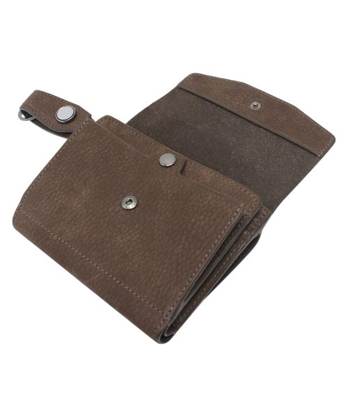 CIE シー 財布 二つ折り 小銭入れ コインケース フォウク ミドル ウォレット メンズ レディース 本革 FOLK MIDDLE WALLET ブラック グ