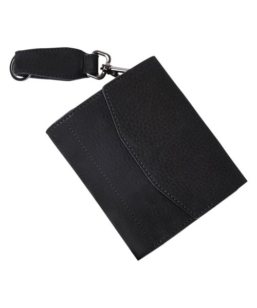 CIE シー 財布 二つ折り 小銭入れ コインケース フォウク ミドル ウォレット メンズ レディース 本革 FOLK MIDDLE WALLET ブラック グ