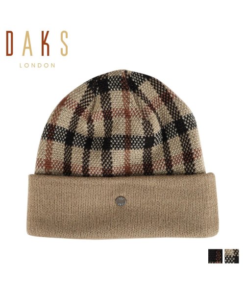 DAKS(ダックス)/ダックス DAKS ニット帽 ニットキャップ 帽子 メンズ レディース ビーニー KNIT CAP ブラック ベージュ D3864/img01