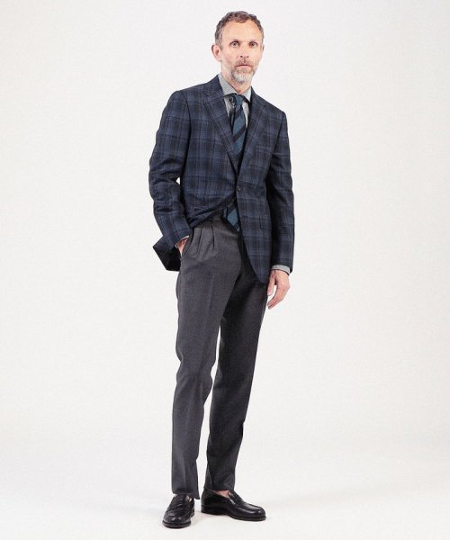 TOMORROWLAND MENS(TOMORROWLAND MENS)/Super120'sウール シングルブレステッド2Bジャケット Dormeuil/img01