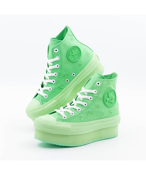 CONVERSE(CONVERSE)/コンバース CONVERSE レディース スニーカー オールスター （Ｒ) HI 厚底 ハイカット オレンジ グリーン  レディース シューズ 靴 CO－ASR/img04